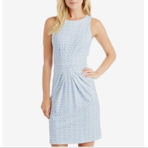 J. MCLAUGHLIN Blue White Sleeveless Dress Size Small